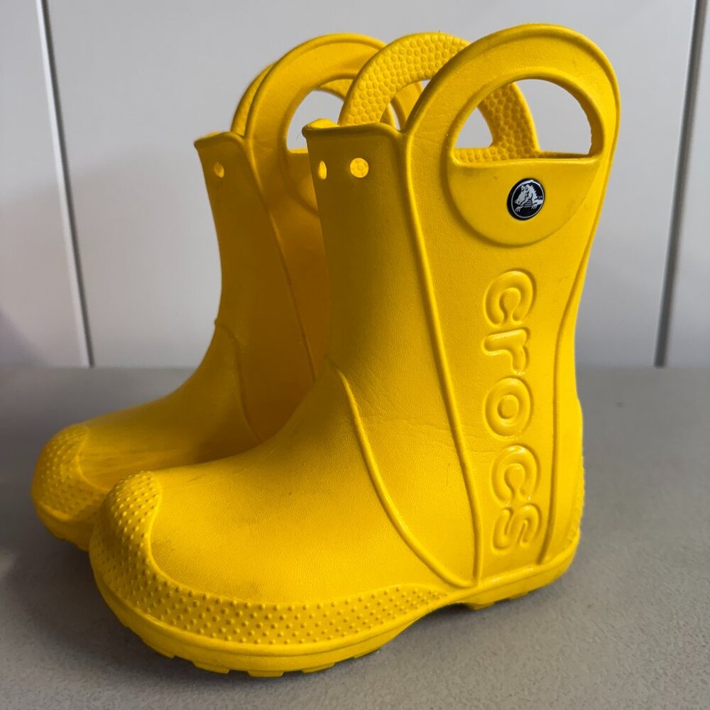 Crocs Yellow Rainboots - Kids Size T9